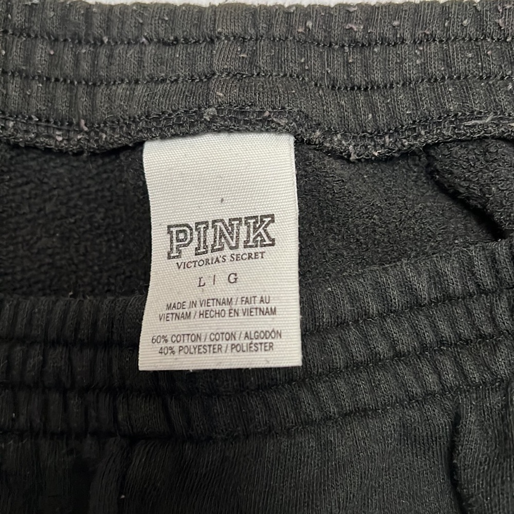 PINK Victoria’s Secret Black Sweatpants - Picture 2 of 3